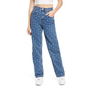 Iets Frans Monogram High Waist Jeans Size 25 NWOT